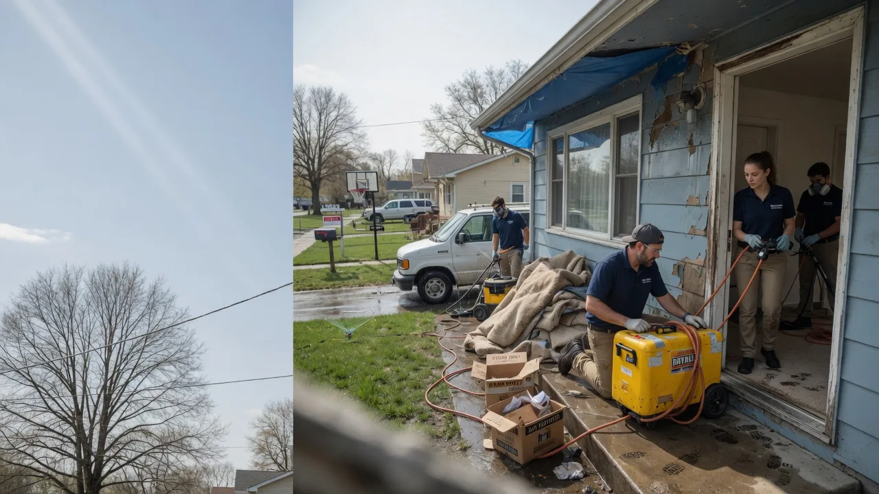 Basement Flood Cleanup in Vermilion, IL near me